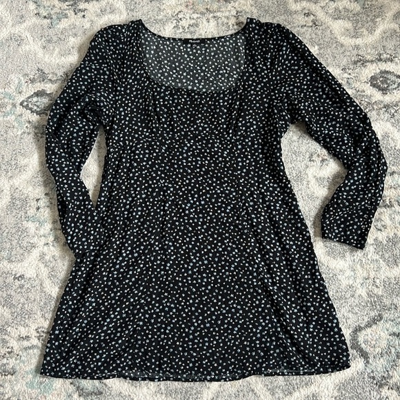 Madewell Dresses & Skirts - Madewell Seamed Long-Sleeve Mini Dress in Ditsy Floral